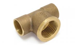 Rotguss L&ouml;tfitting T-St&uuml;ck 22 mm x 1/2"