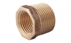 Rotguss Gewindefitting Reduzierst&uuml;ck (AG/IG) 1/2" x 3/8"