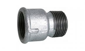 Temperguss Fitting verzinkt Verl&auml;ngerung 3/4" x 50 mm