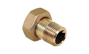 Messing Gewindeanschluss f&uuml;r Druckminderer 1/2" x 3/4"