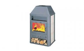 wasserf&uuml;hrender Kaminofen Concorde AKBS 6 - 14 KW (mit Haube)