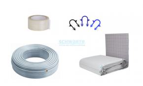 Fu&szlig;bodenheizung 150 m&sup2; - Tackersystem