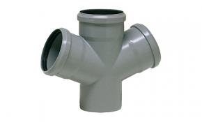 HT-Doppelabzweig DN 100 x 50 mm 67 Grad