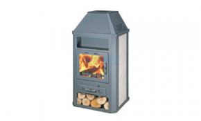 wasserf&uuml;hrender Kaminofen Komfort AKXLBS (mit Haube) 5 - 12 KW