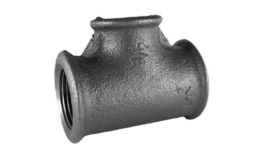 T-Stück Temperguss Schwarz – 3/4 Zoll IG – Nr. 130 – Whitworth-Rohrgewinde – Für Wasser, Gas, Heizung & Druckluft