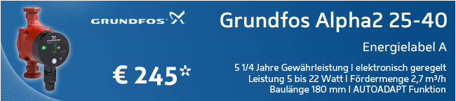 Grundfos Alpha 2 25-40 A